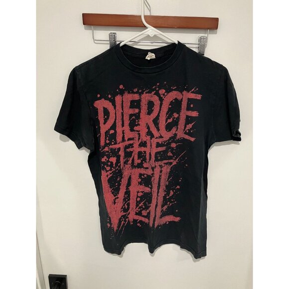 Pierce The Veil 2000's Band T-Shirt, Black/Red, Size Large (runs small) - Picture 1 of 4